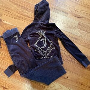 Juicy Couture Brown Velour Set